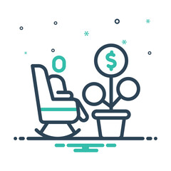 Mix icon for pension