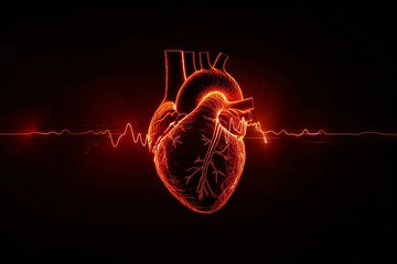 Human heart beat.
