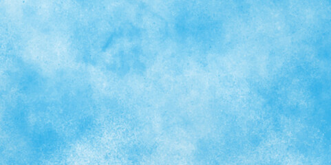 Abstract beautiful light blue cloudy sky clouds with stains, Creative vintage light sky blue background with various clouds and fogg, Watercolor stain with hand paint pattern on blue canvas. - obrazy, fototapety, plakaty