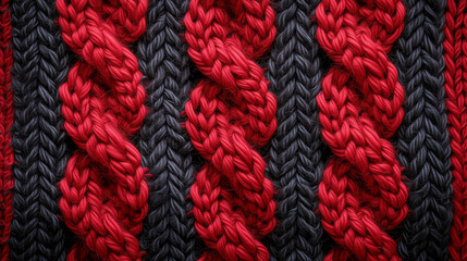 The braided silk threads form a neat and orderly cloth. - obrazy, fototapety, plakaty