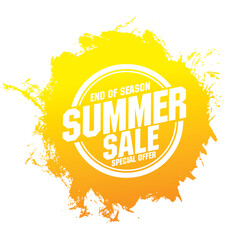 summer sale banner vector illustration