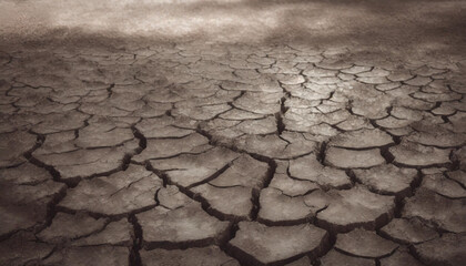 温暖化　環境破壊　地球　灼熱　乾燥　砂漠化