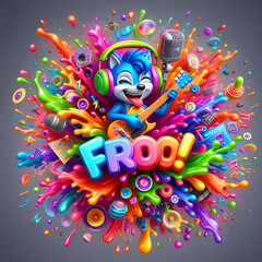 Splashes of Neon Riffs - Froo!