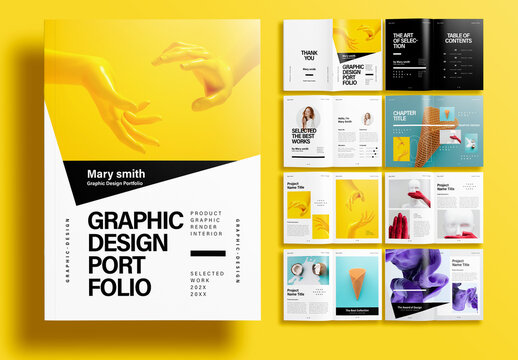 Modern Graphic Design Portfolio Layout Template