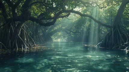 Foto op Plexiglas Mystical Mangrove Forest © Jonas