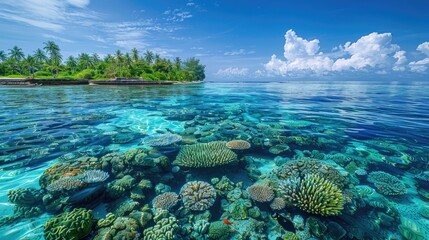 Tropical Coral Reef Landscape