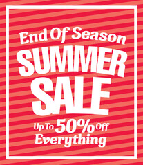 summer sale banner vector illustration