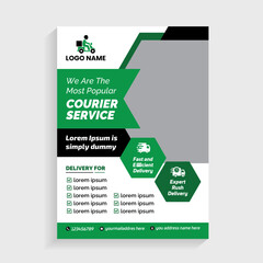Courier service flyer design
