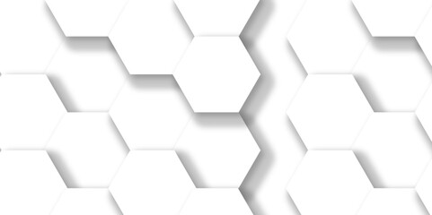 Fototapeta premium Abstract background with hexagons Abstract hexagon polygonal pattern background vector. seamless bright white abstract honeycomb background.