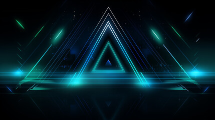 
Abstract technological background with blue and green triangles. Virtual reality concept. Suitable...