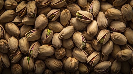 The concept of the menu is to serve tasty pistachios as a snack. The serving size is suitable for - obrazy, fototapety, plakaty