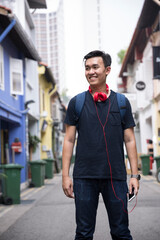 Fototapeta premium Trendy Asia man.