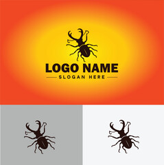 Weevil insect pest logo vector art icon graphics for business brand icon weevil logo template
