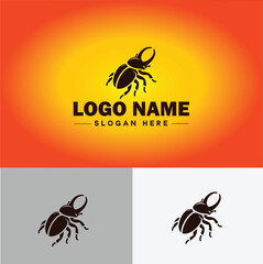 Weevil insect pest logo vector art icon graphics for business brand icon weevil logo template