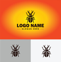 Weevil insect pest logo vector art icon graphics for business brand icon weevil logo template