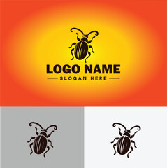Weevil insect pest logo vector art icon graphics for business brand icon weevil logo template