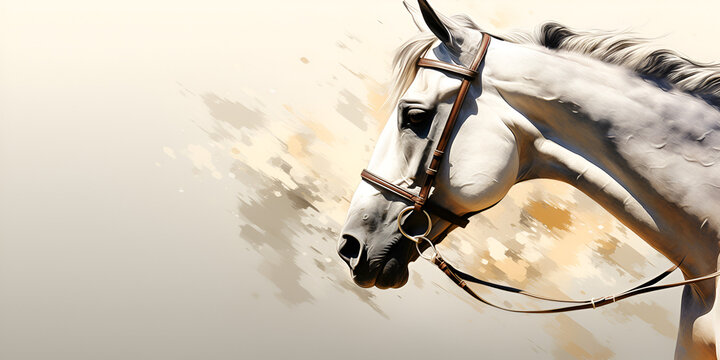 close up of a white horse majestic creature nature farm animal beautiful charm white background