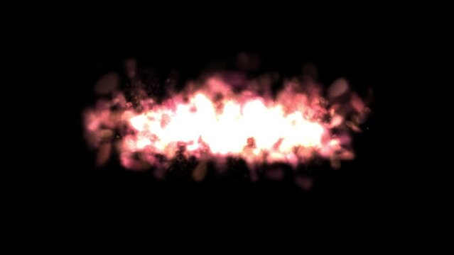 explosion with alpha channel