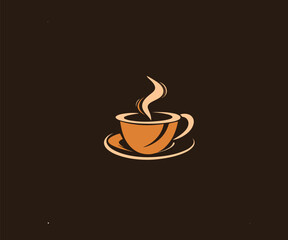 coffee cup logo design template