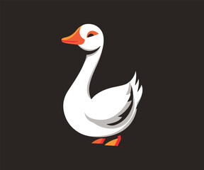 swan logo design template