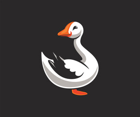 swan logo design template