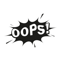 Comic boom oops icon. Simple illustration of comic oops vector icon for web  © Elena