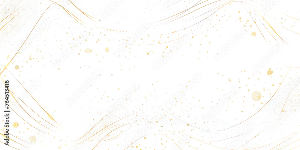 Canvas Prints golden dust and lines on transparent