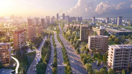 Dekokissen In an ambitious urban area, a team is laying the groundwork for a smart city district, equipped with IoT sensors and green technologies © Bophe