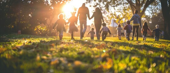 Multicultural Family Happiness: Joyful Playtime in a Nontraditional Backyard