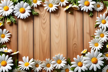 Obraz premium beautiful abstract background with bright daisy flowers.