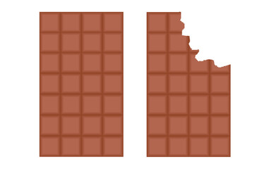 Chocolate bar icon, modern minimal flat design style, vector illustration 5 8 9