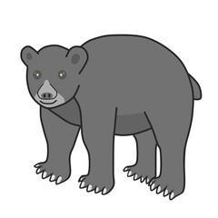 Clip art of black bear