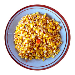corn on the plate
