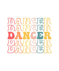 Retro Dance T-shirt Design Dancer