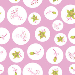 Vector seamless pattern floral pattern. Tropical botanical trendy pattern