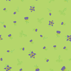 Vector seamless pattern floral pattern. Tropical botanical trendy pattern