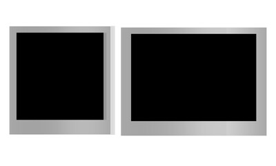 Empty photo frames.
Vector photo frames, mockup
Gradient frames