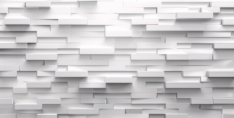 Geometric Squares on White, Abstract Modern Background Design