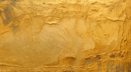 Gold brush stroke and texture golden. Abstract oil paint golden texture background, pattern of gold brush strokes. Golden texture brush stroke used as background.