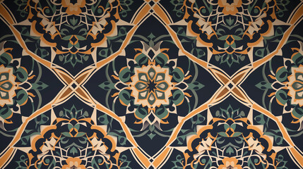 Beautiful structure of a repeating pattern in Arabic style