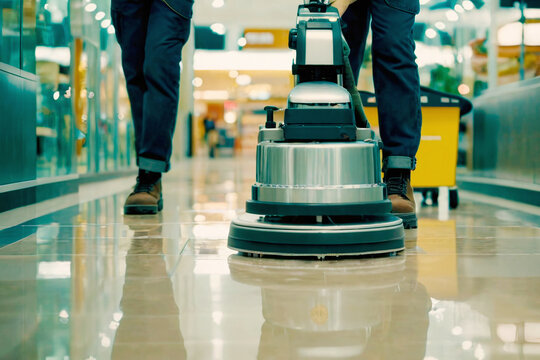 Vacuum cleaner in modern shopping mall - filter effect processing style pictures