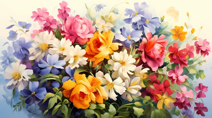 Obraz na płótnie Canvas Floral seamless pattern