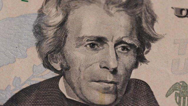 Twenty US dollar bill Jackson money currency legal tender 4