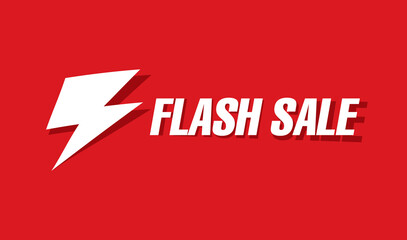 Flash sale banner template design vector illustration