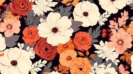Fototapeten Floral seamless pattern © Derby