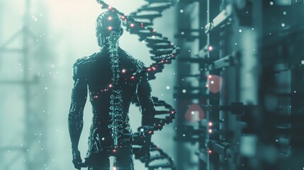 Humans can modify their own DNA to enhance physical abilities - obrazy, fototapety, plakaty