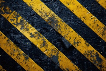 Detailed shot of a vibrant yellow and black striped wall. Ideal for backgrounds or interior design concepts
