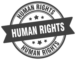 Obraz premium human rights stamp. human rights label on transparent background. round sign
