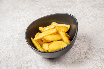 baked potato in the bowl