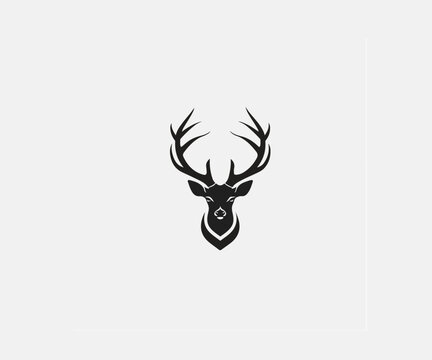 goat head logo design template